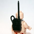 Green Military Army Backpack Radio for minifigure