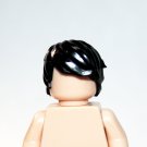 Black Shaggy Male  Hair  for Minifigure