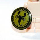 Scorpion Greek Round Viking Shield for Knight Minifigure