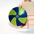 Yellow and Blue Round Viking Shield for Knight Minifigure