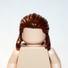 Long Brown Pony Tail Male  Hair  for Minifigure