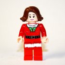 Holiday Girl with bow  Santa Claus Christmas  Minifigure
