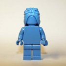 Light Blue blank plain with hair Minifigure