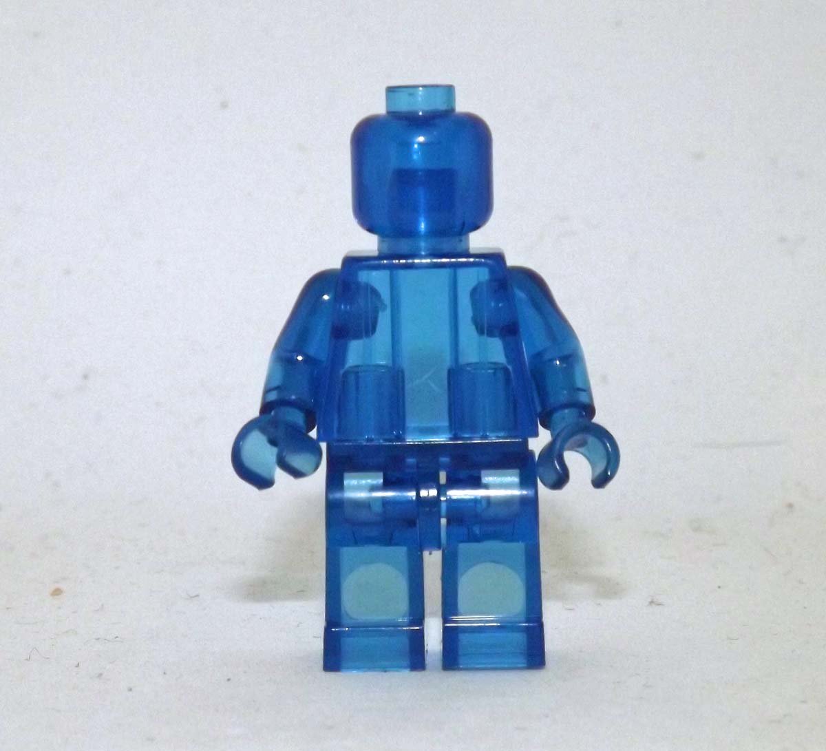 Clear Transparent Blue blank Minifigure
