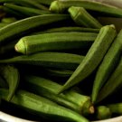 Clemson Spineless Green Okra 40 Seeds 2 Grams B51