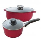 New Stoneline Stone Coated Saucepan Oval Roaster Built In Sauce Dispenser