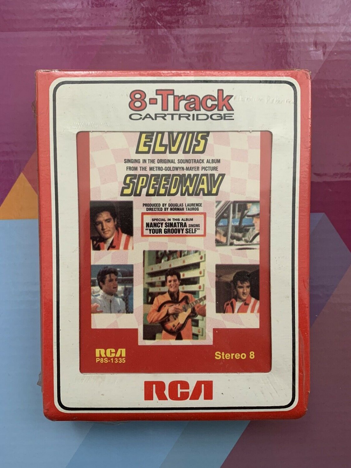SEALED, Elvis Presley - Speedway P8S-1335, 8-Track Cartridge, US, 1968