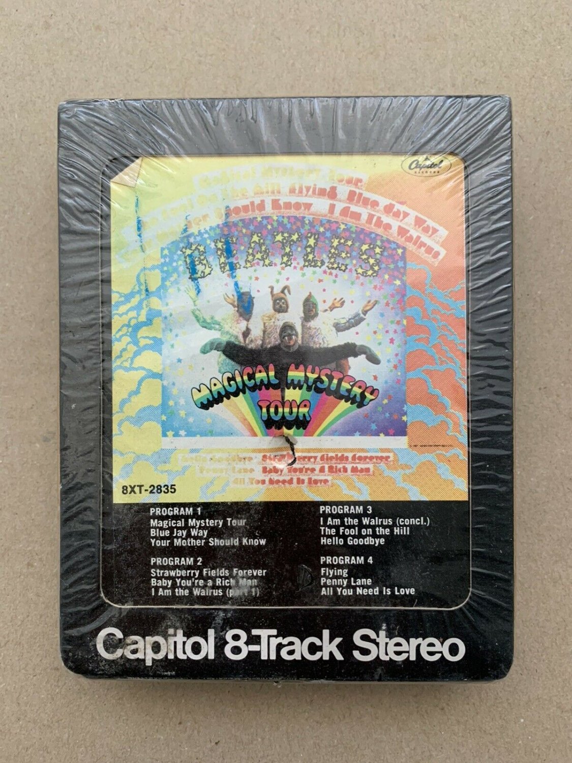 SEALED, The Beatles &acirc;��&acirc;�� Magical Mystery Tour 8XT-2835,  8-Track Tape, US, 1970