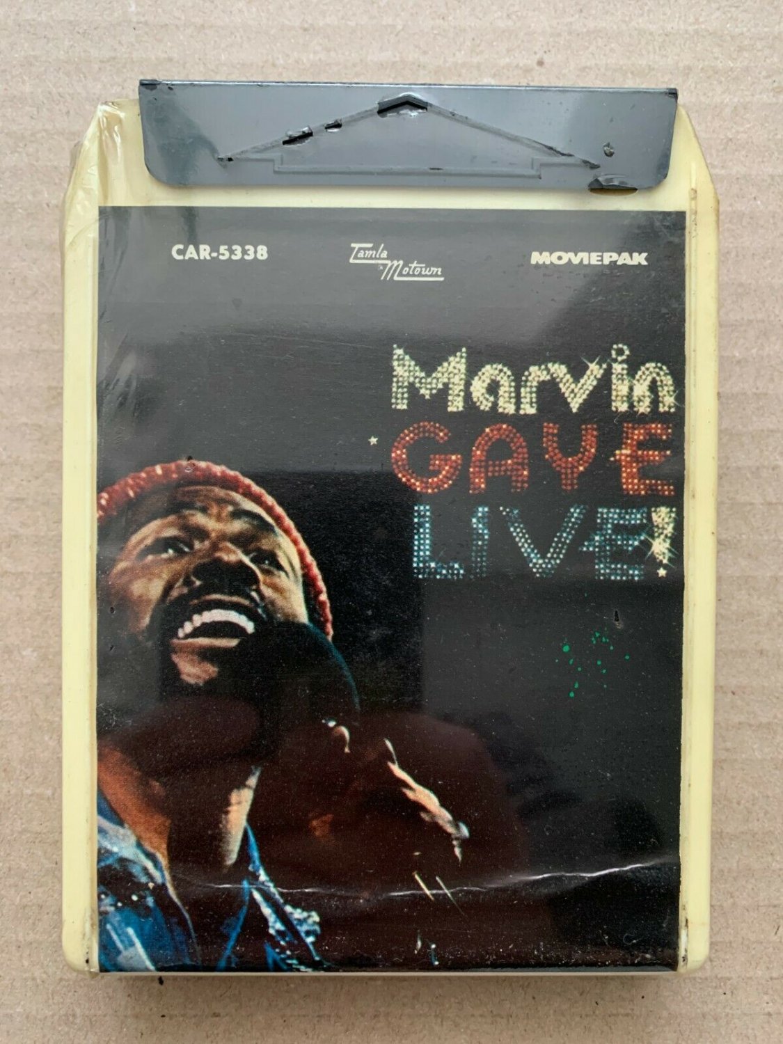 SEALED, Marvin Gaye &acirc;��&acirc;�� Marvin Gaye Live! CAR 5338,  8-Track Cartridge, Spain
