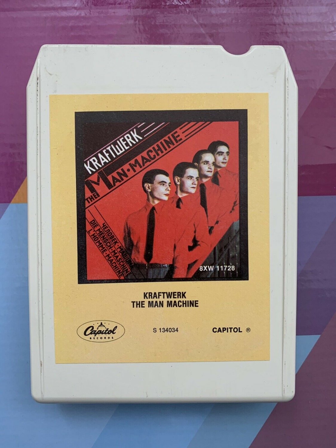 Kraftwerk ‎– The Man-Machine 8XW 11728, 8-Track Cartridge, Club Edition, US