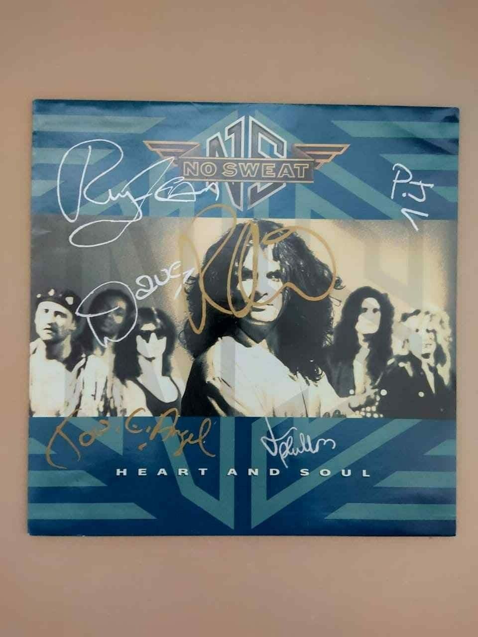 SIGNED by No Sweat &acirc;��&acirc;�� Heart And Soul LONX 274, 1990, UK