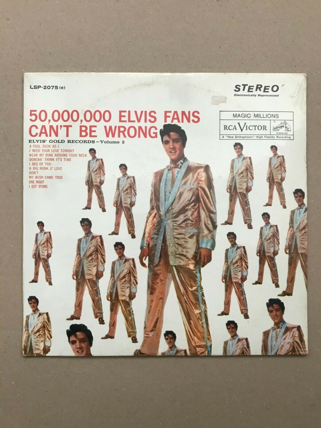 SEALED, Elvis Presley &acirc;��&acirc;�� 50,000,000 Elvis Fans Can't Be Wrong LSP-2075(e), 1960'