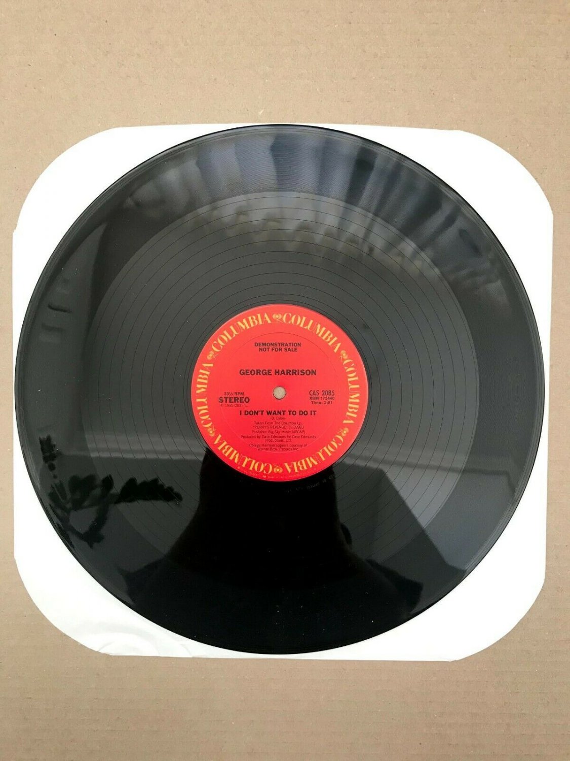 George Harrison &acirc;��&acirc;�� I Don't Want To Do It CAS 2085, Promo Stamp, US, 1985