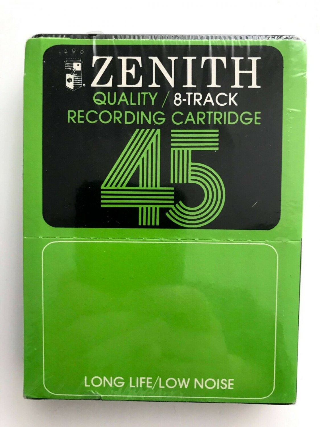 SEALED, Zenith Blank 8-track cartridge, green 45 min