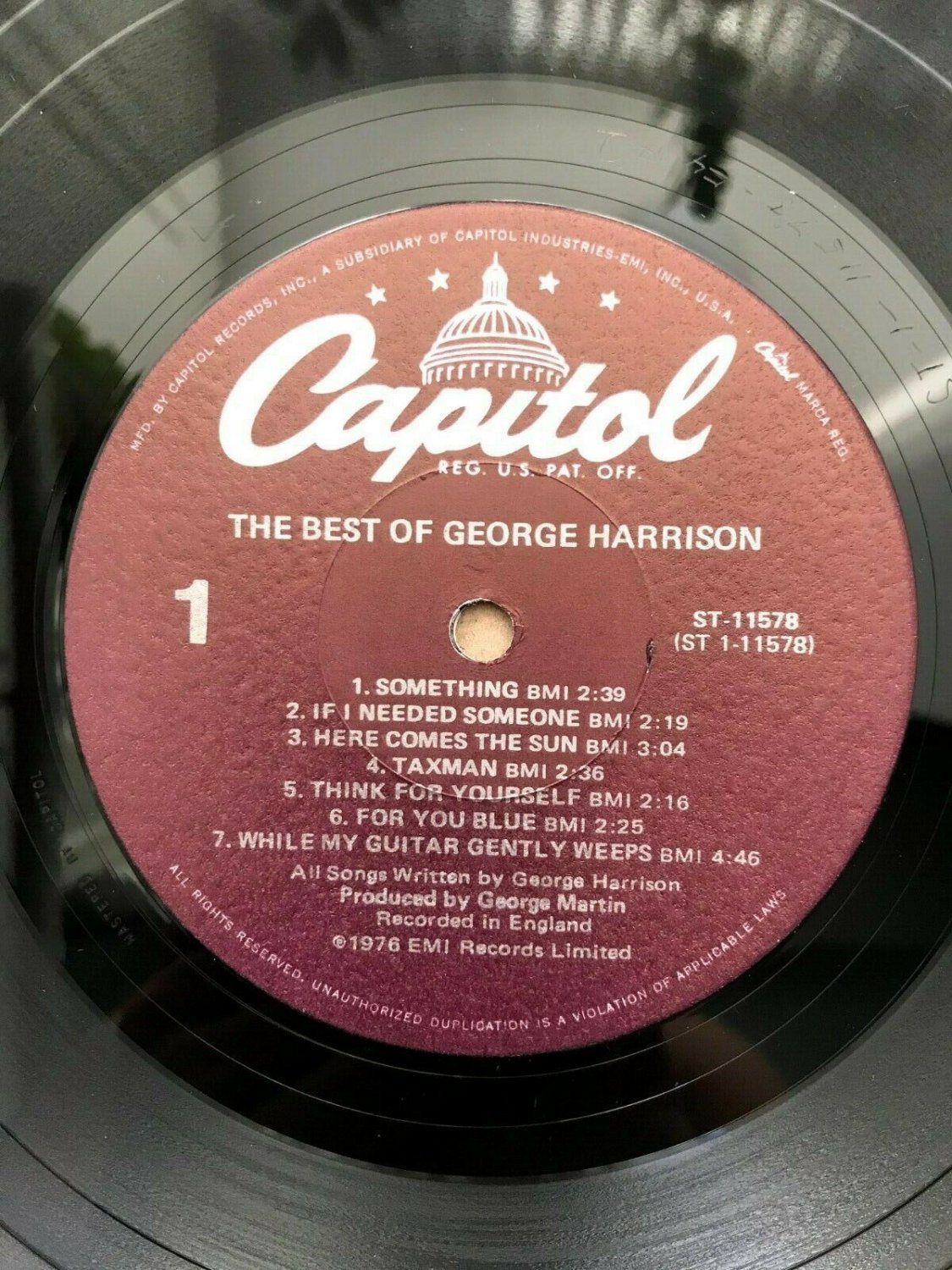 George Harrison - The Best Of George Harrison ST-11578, Winchester Press, purple