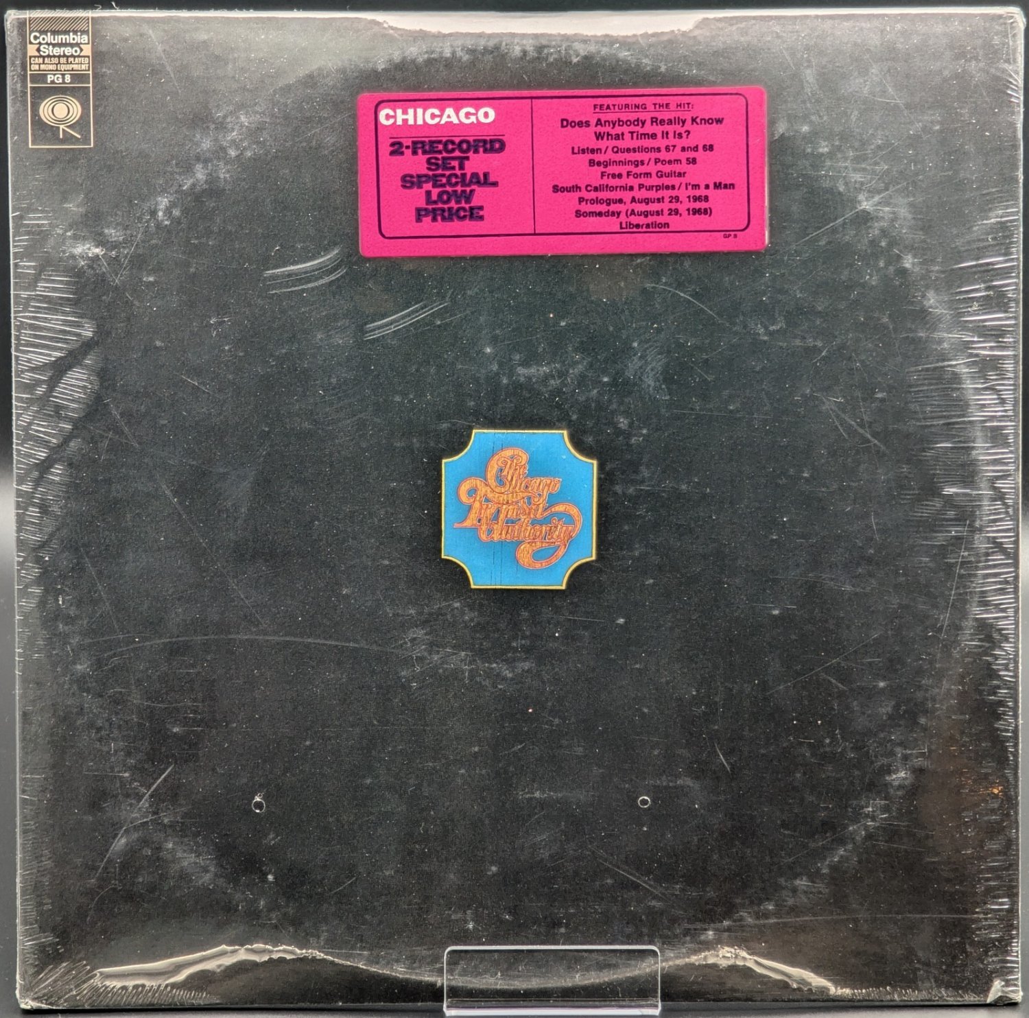 SEALED, Chicago Transit Authority PG 8, Hype Sticker, Gatefold, US, 1972-1975