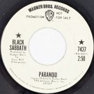 Black Sabbath - Paranoid / The Wizard 7437, 45 RPM, 7", Single, Promo, US, 1970 Black Sabbath - Paranoid / The Wizard 7437, 45 RPM, 7", Single, Promo, US, 1970