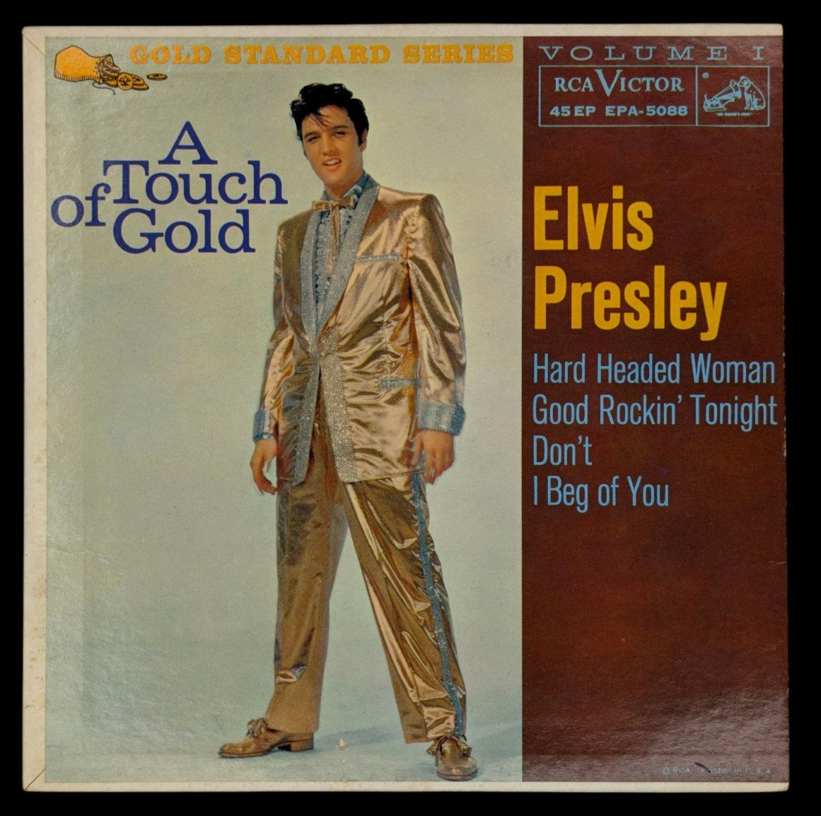 Elvis Presley &acirc;�� A Touch Of Gold Volume I EPA-5088, Maroon labels, US, 1959