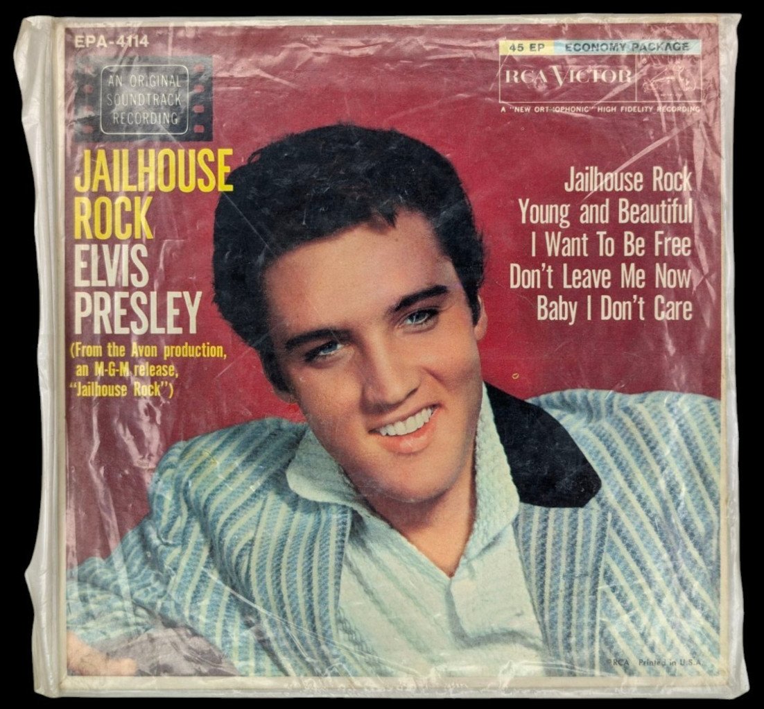Elvis Presley &acirc;�� Jailhouse Rock EPA-4114, 45 RPM, Indianapolis Pressing, US, 1957