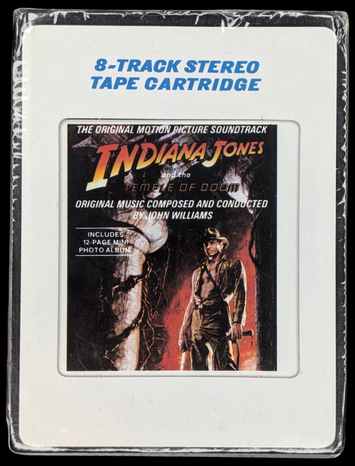 SEALED, Indiana Jones And The Temple Of Doom, 8-Track Cartridge, CRC, US, 1984