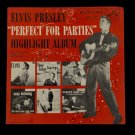 Elvis Presley – Perfect For Parties SPA-7-37, Promo, Not For Sale, US, 1956