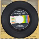 Louis Jones - The Birds Is Coming / That's Cuz I Love You, 1st press, US, 1963 Louis Jones - The Birds Is Coming / That's Cuz I Love You, 1st press, US, 1963