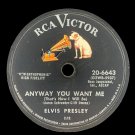 Elvis Presley – Love Me Tender / Anyway You Want Me, Shellac, 78 RPM, US, 1956 Elvis Presley – Love Me Tender / Anyway You Want Me, Shellac, 78 RPM, US, 1956