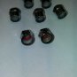 10 Chrome Plated Plastic Rounded Head Tire Air Pressure Valve Stem Caps