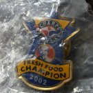 Rare HTF  C.H.A.M.P.S. 2002 Fresh Food Champion Kentucky Fried Chicken Lapel Pin