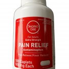 EXTRA STRENGTH PAIN RELIEF ACETAMINOPHEN  500 Caplets- 500mg - SHIPS for $2.19