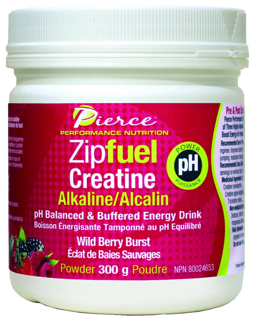 Prairie Naturals Zipfuel Creatine PH Balanced Energy Drink, Wildberry Burst, 10.6 Ounce