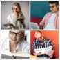 Reading Glasses +0.25 Black - Rectangle Full Rim Anti Reflective Men Women Eyeglasses Readers Comfor