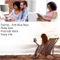 Blue Light Blocking Reading Glasses Metal Rectangle Full Rim Eyeglasses for Women and Men Black Read