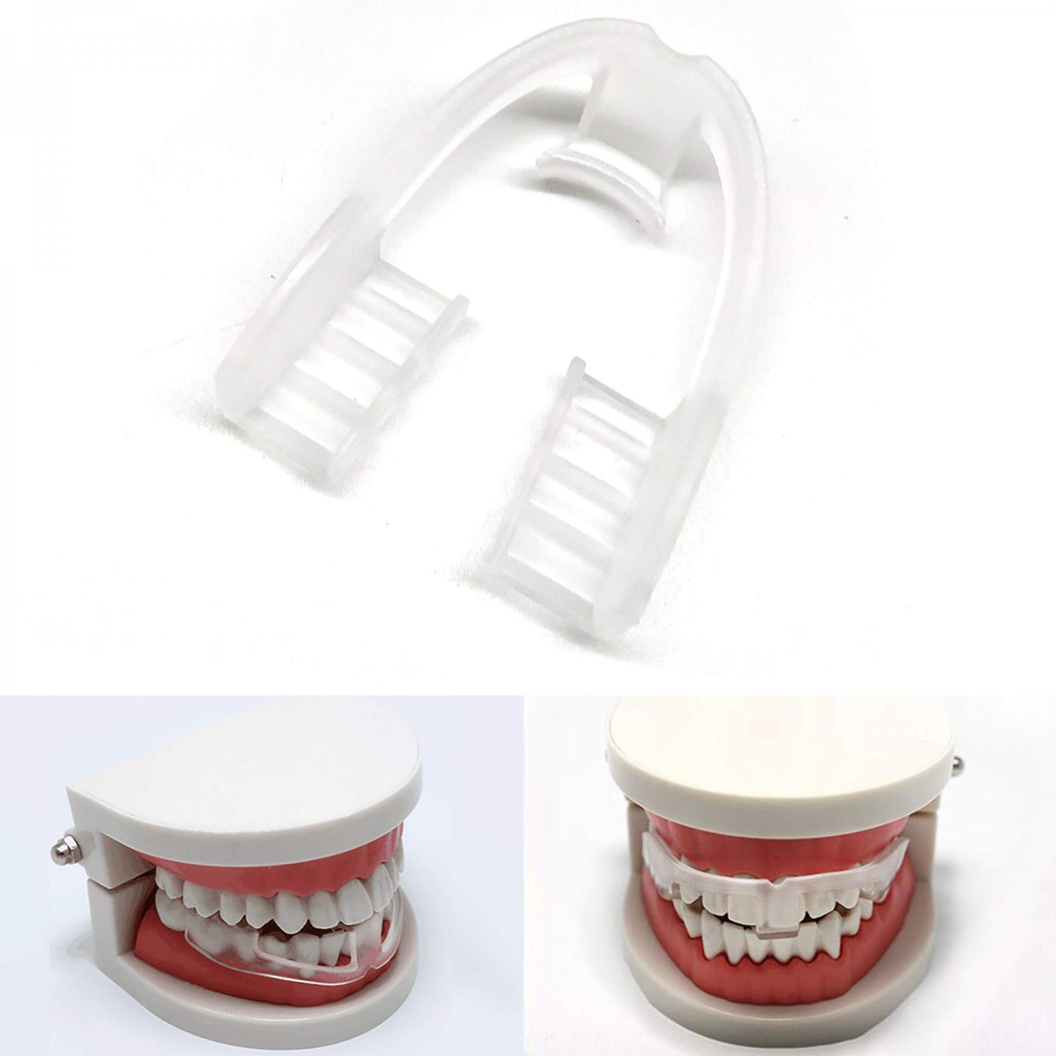 Anti Grinding Teeth Guard for Kids Adults Pack of 3 Food Grade Night Guard for Sleep (White)