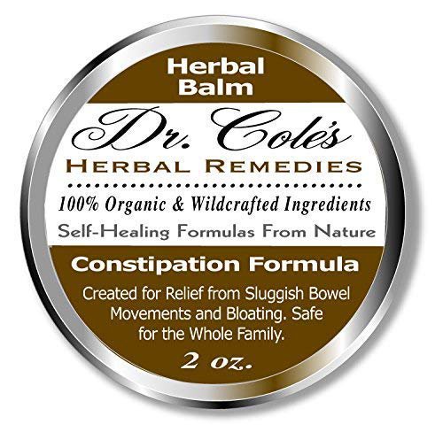 Dr. Cole's Organic Herbal Constipation Relief Formula. Natural, Non-Toxic Ease from Sluggish Bowel M