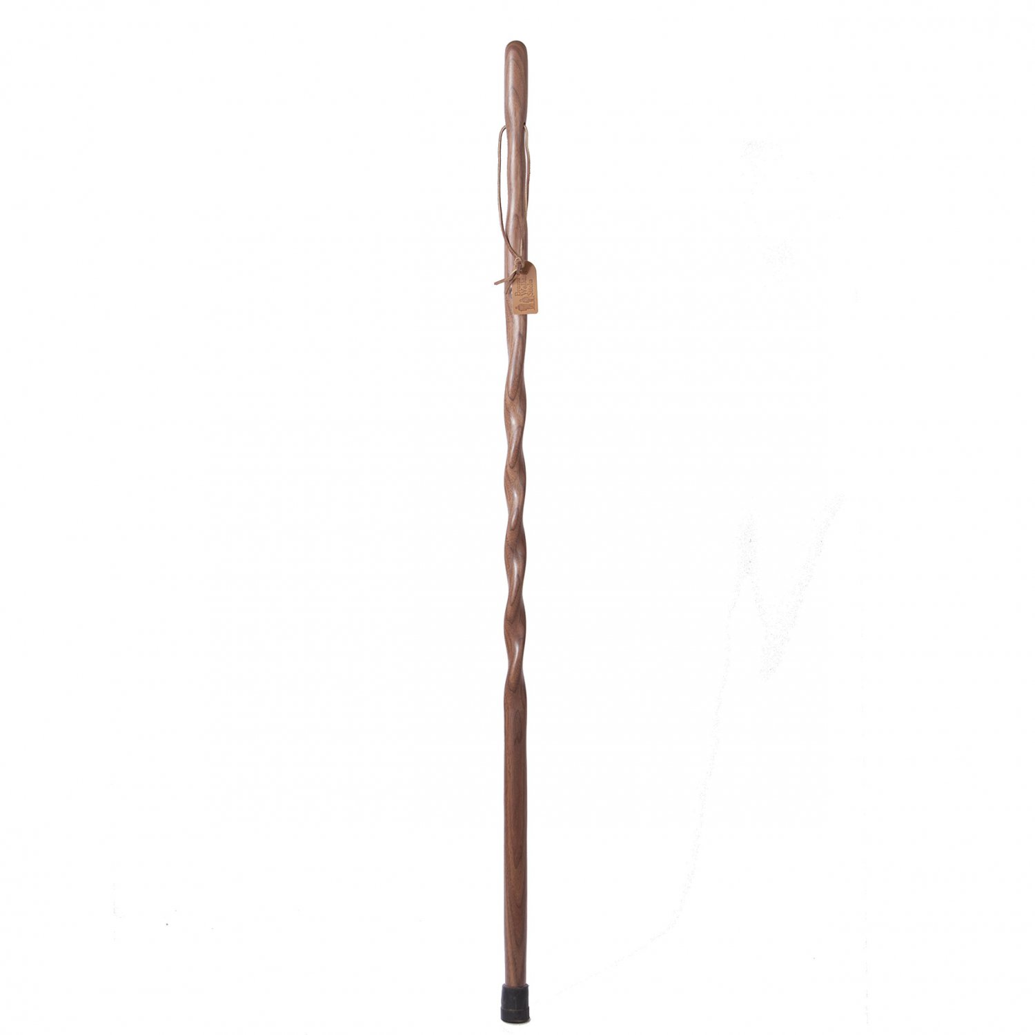 Brazos 48 Ribbon Twisted Walnut Wood Walking Stick Hiking Trekking Pole Made In The Usa 3163