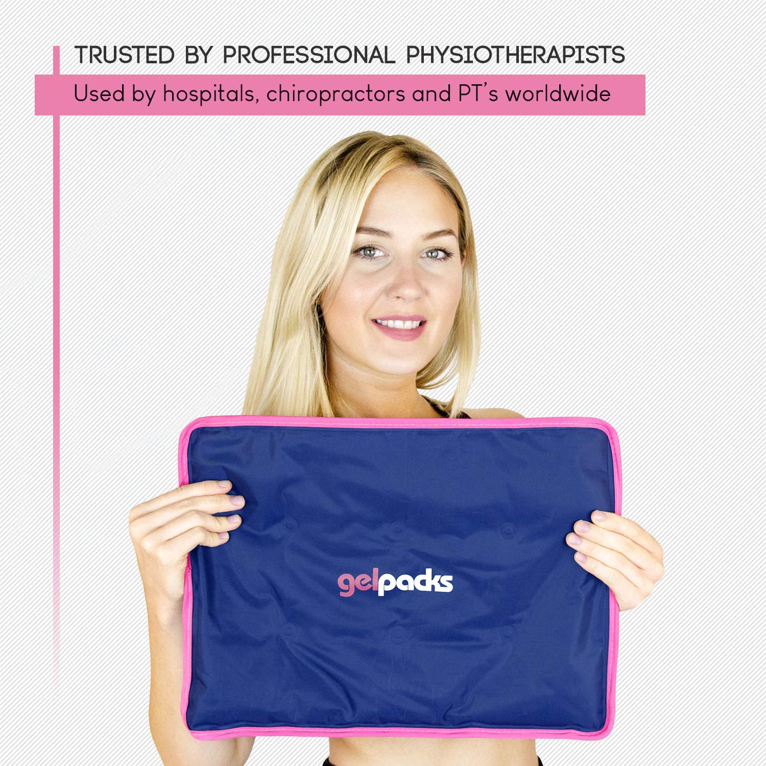 Luxury Ice Pack for Injuries Reusable Cold Gel Packs for Swelling