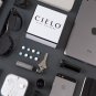 Cielo - Extra Tall Slim Stainless Steel Pill Case Keychain Pill Holder for Medicine, Allergy Pills,