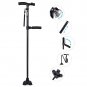 Medical Convenient Two-Handle Walking Cane Lightweight Walking Stick with Adjustable LED Lights and