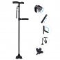 Medical Convenient Two-Handle Walking Cane Lightweight Walking Stick with Adjustable LED Lights and