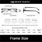 Reading Glasses 4 Pack Spring Hinge Comfort Readers Plastic, Black, Size Medium