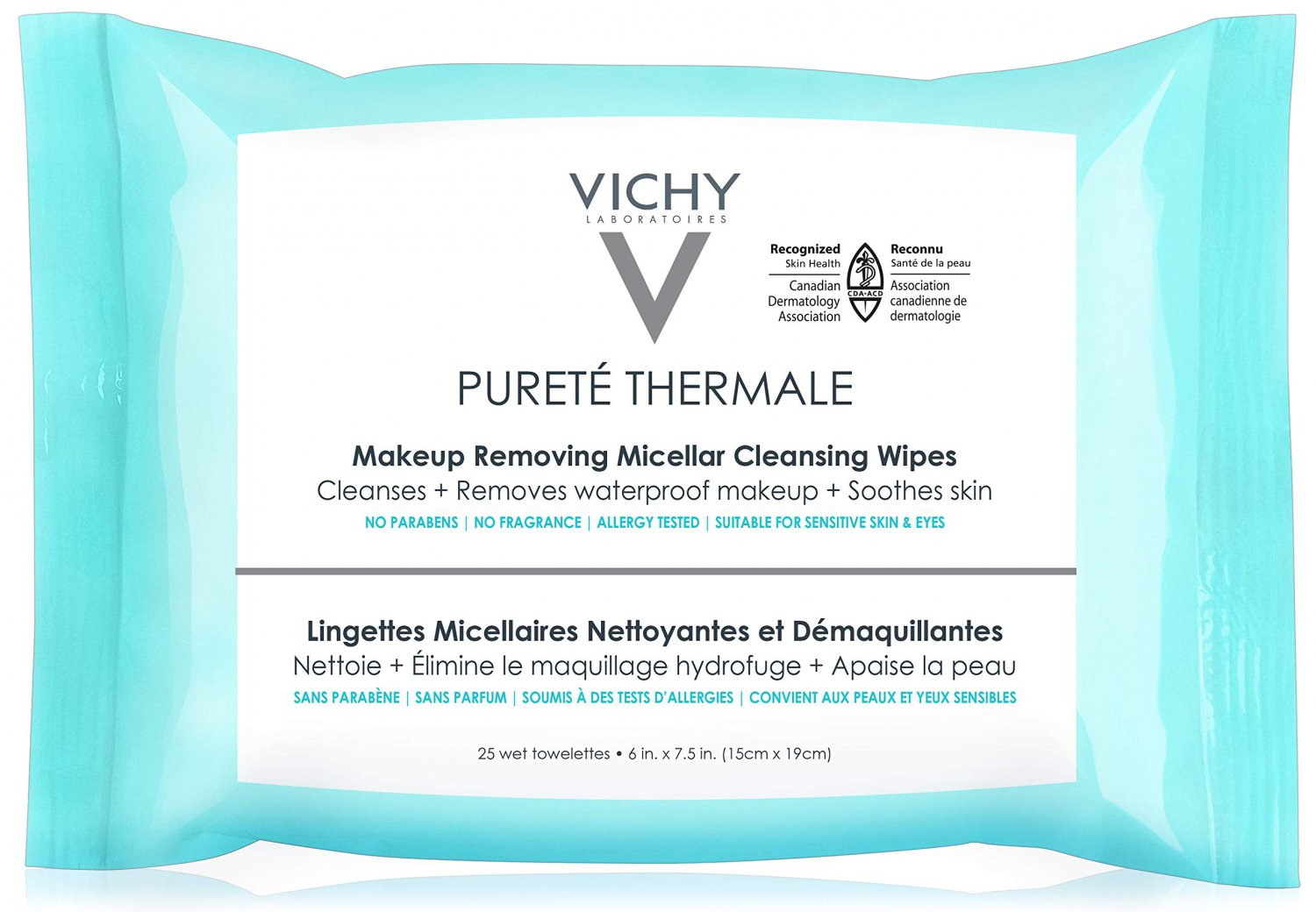 Vichy Purete Thermale 3in1 Makeup Remover Wipes with Micellar