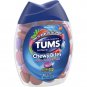 TUMS Chewy Bites Assorted Berries Antacid Hard Shell Chews for Heartburn Relief, 60 count