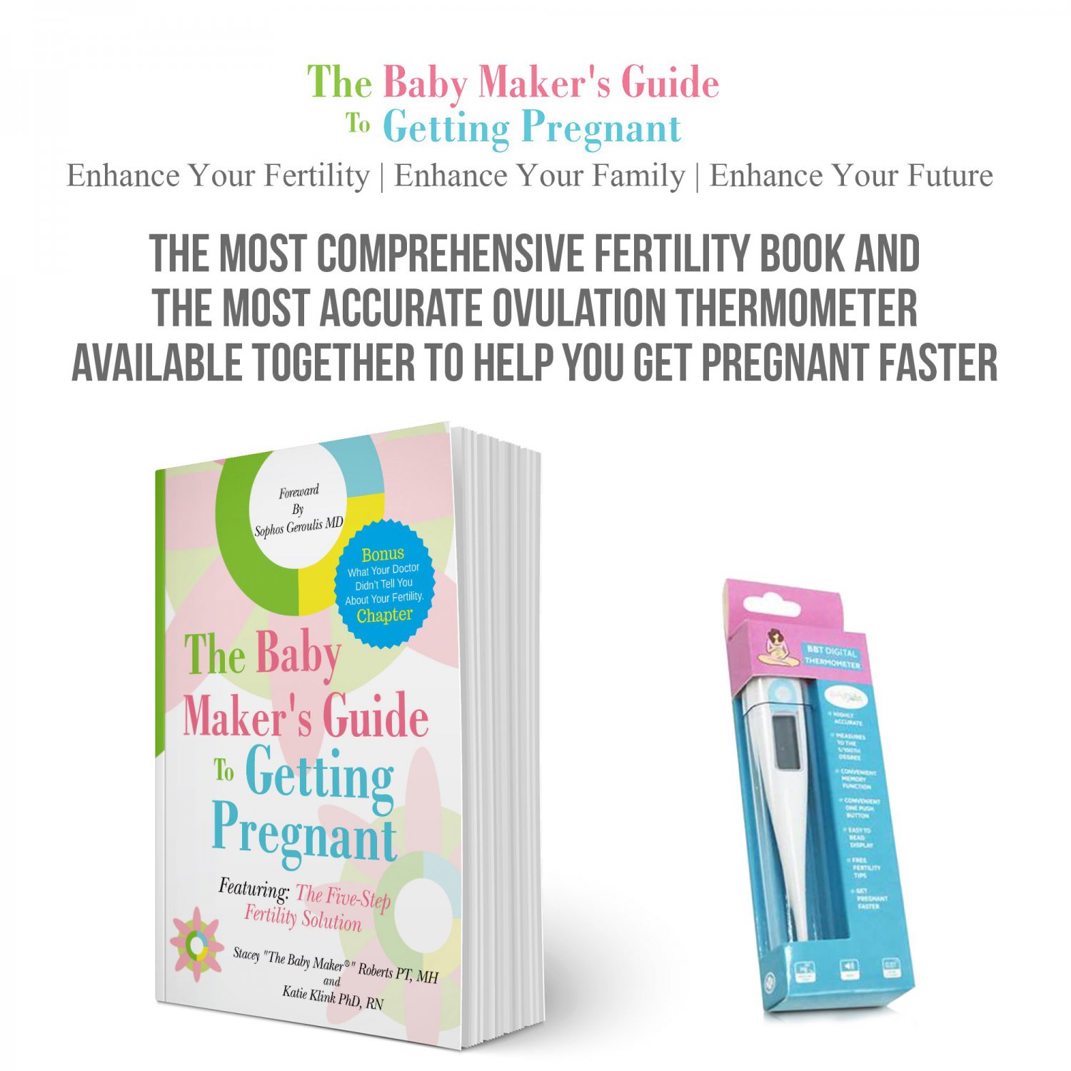 Baby Maker Products Basal Ovulation Thermometer and Baby Maker's Guide ...