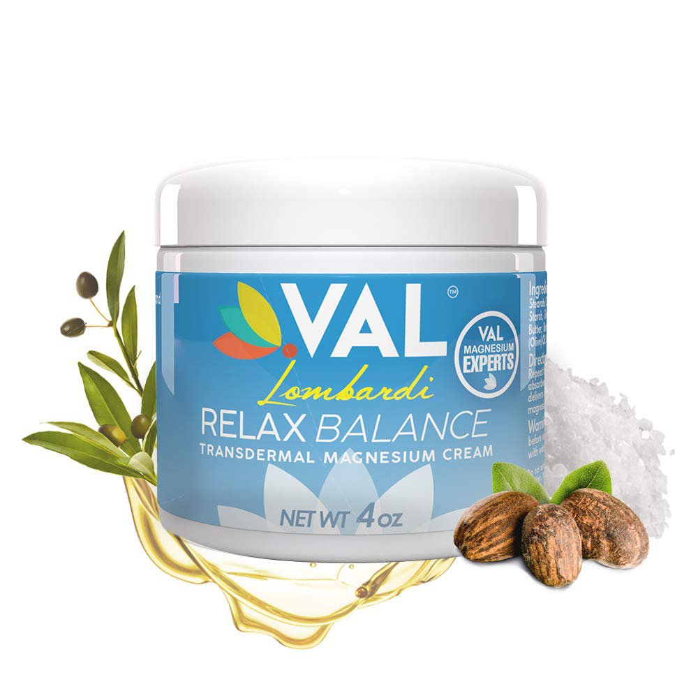 VAL Lombardi Magnesium Cream for Arthritis, Backaches, Cramps, Sore