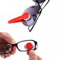 Mini Sun Glasses Eyeglass Microfiber Spectacles Cleaning Clip Soft Brush Cleaning Tool Microfiber Gl