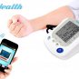 Portable Automatic Blood Pressure Tracker - Digital Bluetooth Pulse Rate Systolic Diastolic BP Monit