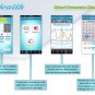 Portable Automatic Blood Pressure Tracker - Digital Bluetooth Pulse Rate Systolic Diastolic BP Monit