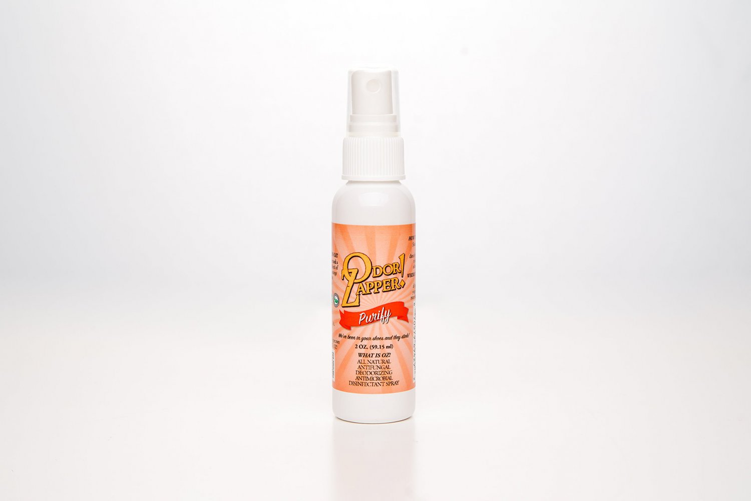 Odor Zapper Disinfectant Spray For use in Shoes, Gym Bags, Yoga Mats