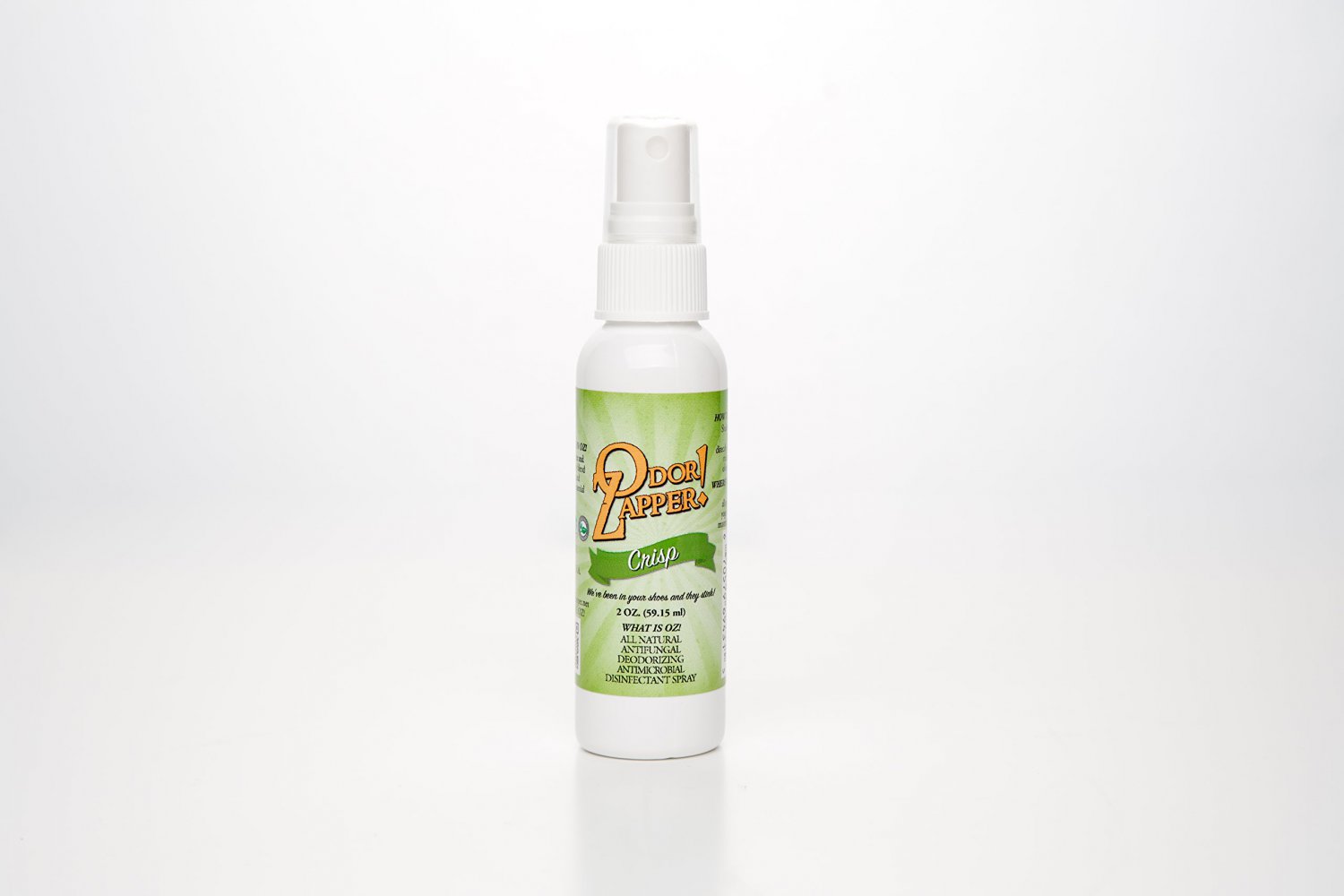 Odor Zapper Disinfectant Spray For use in Shoes, Gym Bags, Yoga Mats